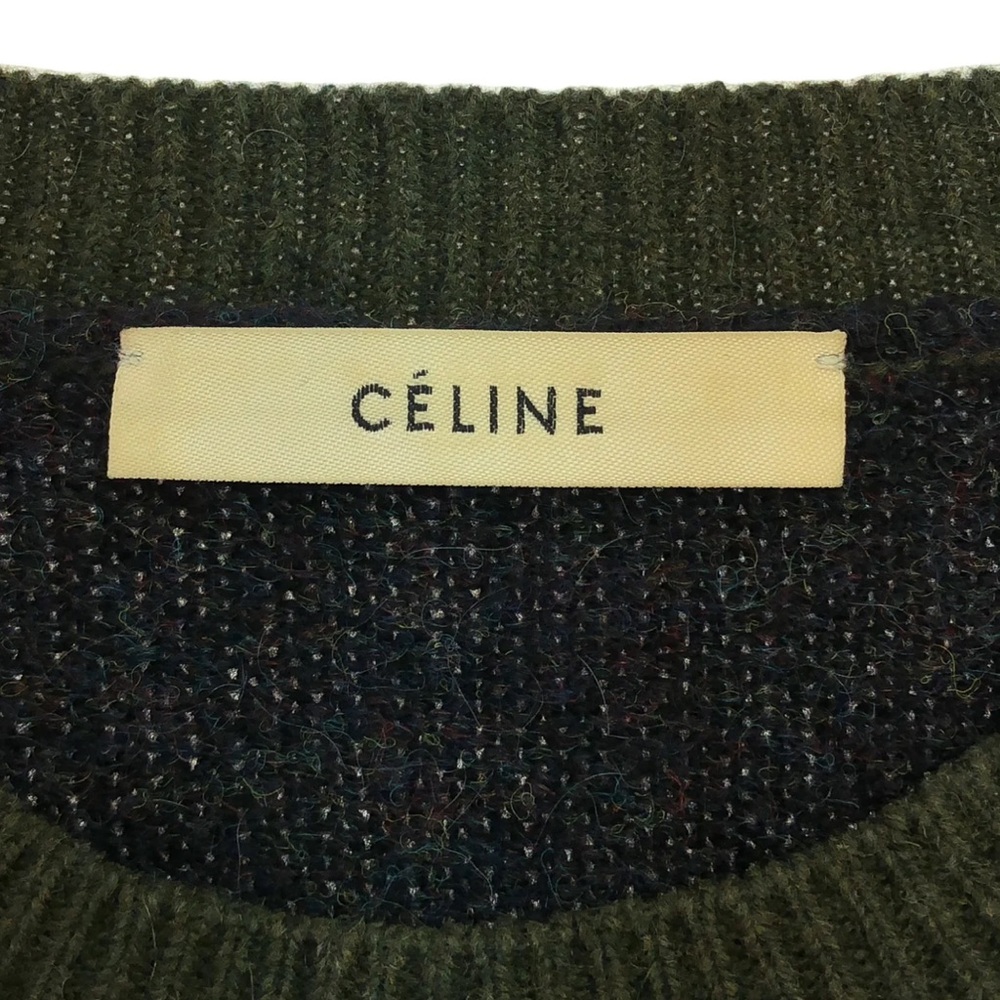 CELINE phoebe philo era Colorblock Sweater size L - Picture 4 of 7